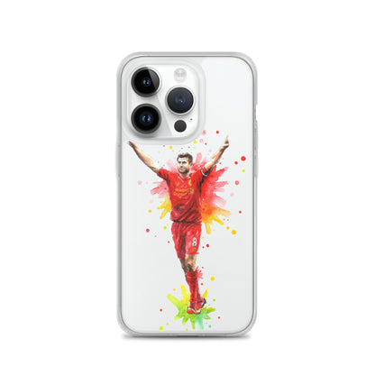 Liverpool Steven Gerrard Vintage Clear Case for iPhone® - The 90+ Minute