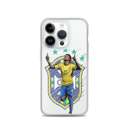 Neymar Brazil Logo iPhone Clear Case - The 90+ Minute