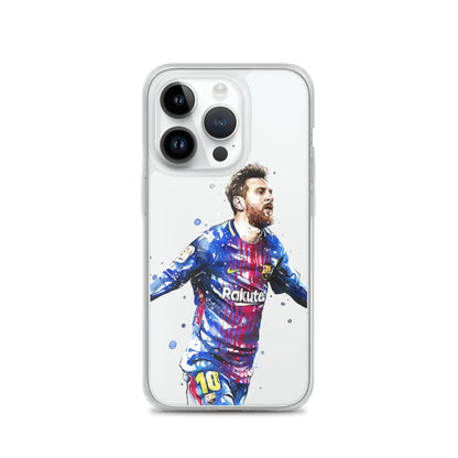 Lionel Messi Barca Vintage Clear Case for iPhone®