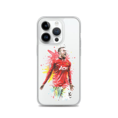 Manchester United Wayne Rooney Vintage Clear Case for iPhone®