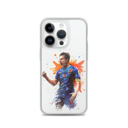 Netherlands Van Persie Vintage Clear Case for iPhone®