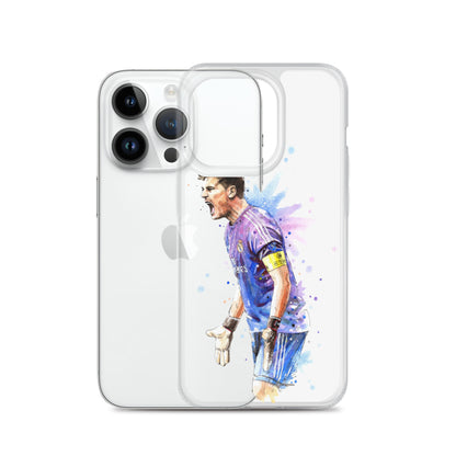 Real Madrid Legend Casillas Vintage Clear Case for iPhone® - The 90+ Minute