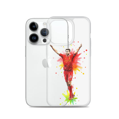 Liverpool Steven Gerrard Vintage Clear Case for iPhone® - The 90+ Minute