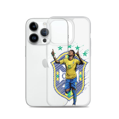 Neymar Brazil Logo iPhone Clear Case - The 90+ Minute