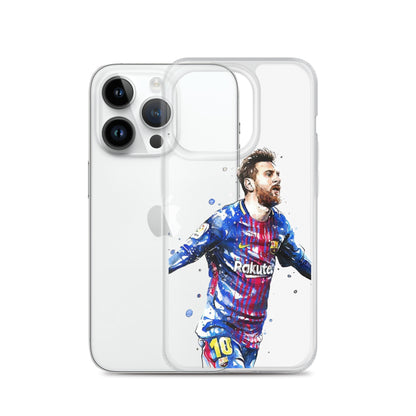 Lionel Messi Barca Vintage Clear Case for iPhone®
