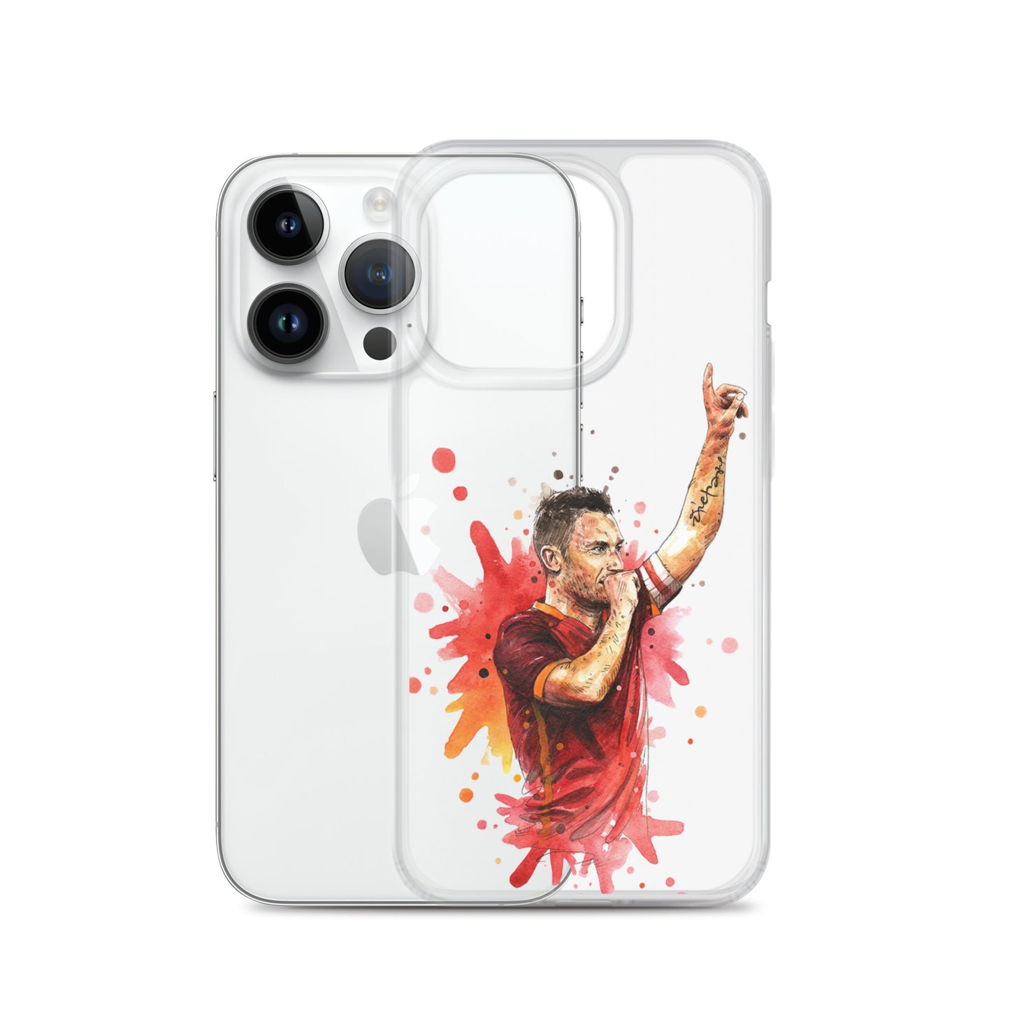 AS Roma Totti Eterno Vintage Clear Case for iPhone®