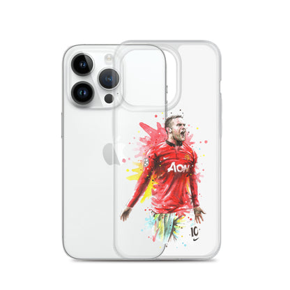 Manchester United Wayne Rooney Vintage Clear Case for iPhone®