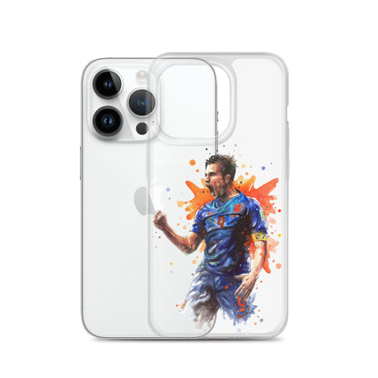 Netherlands Van Persie Vintage Clear Case for iPhone®
