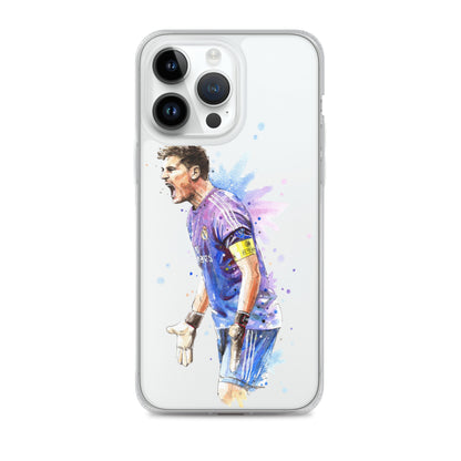 Real Madrid Legend Casillas Vintage Clear Case for iPhone® - The 90+ Minute