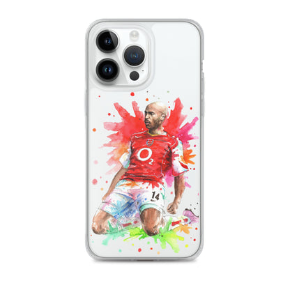 Arsenal Thierry Henry Vintage Clear Case for iPhone® - The 90+ Minute