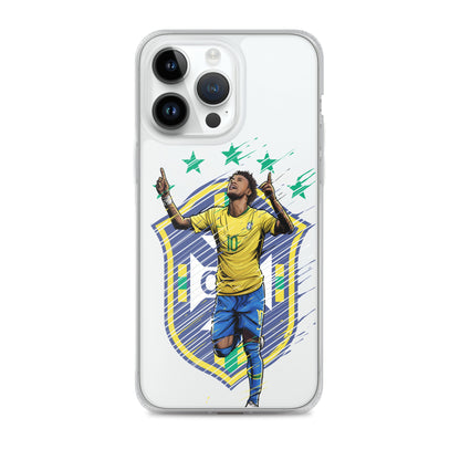 Neymar Brazil Logo iPhone Clear Case - The 90+ Minute