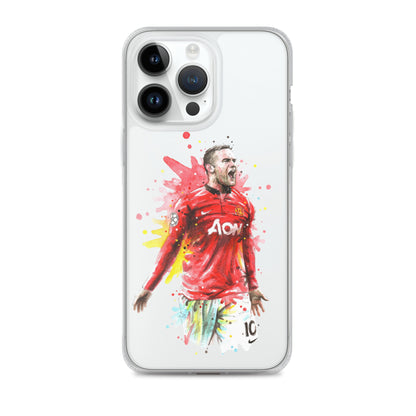 Manchester United Wayne Rooney Vintage Clear Case for iPhone®