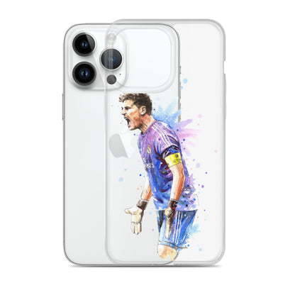 Real Madrid Legend Casillas Vintage Clear Case for iPhone® - The 90+ Minute