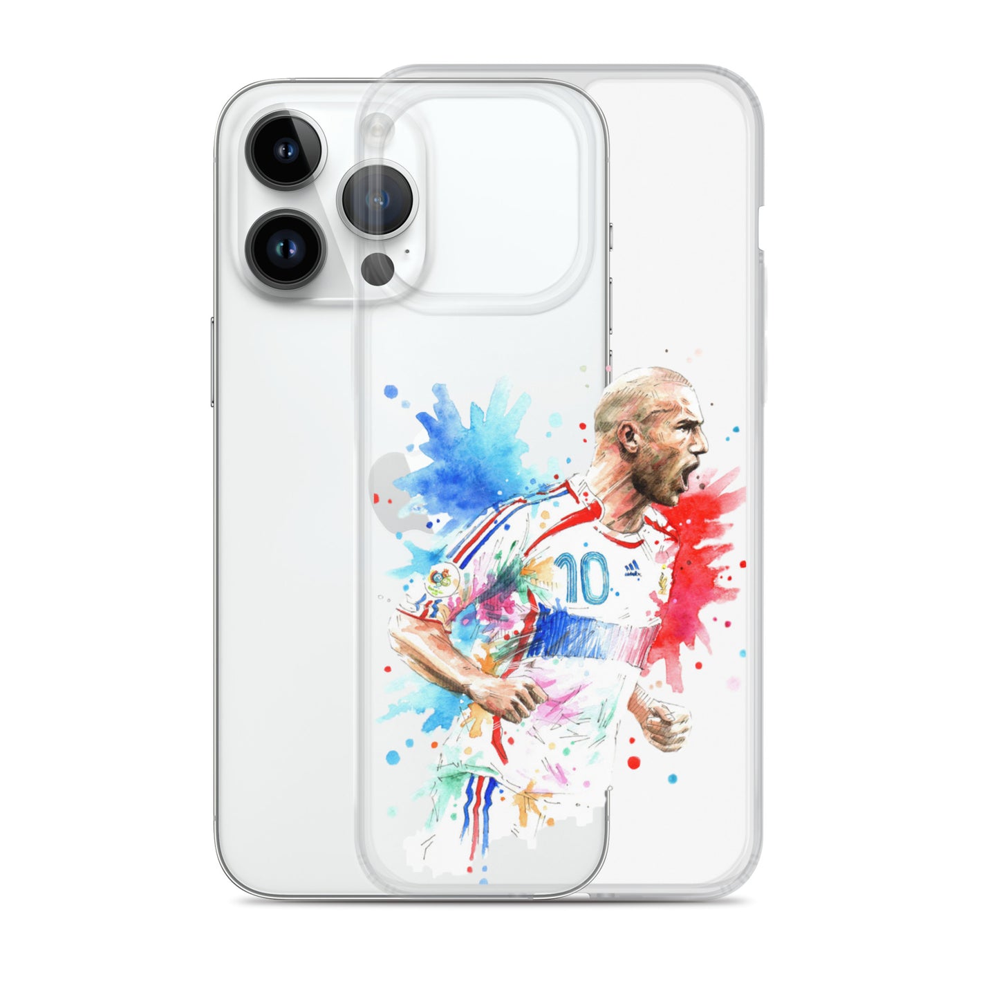 France Zinadine Zidane "Zizou" Vintage Clear Case for iPhone® - The 90+ Minute