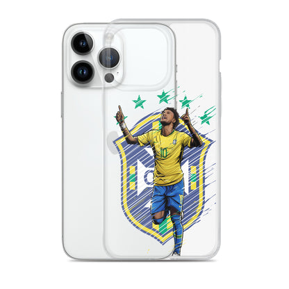 Neymar Brazil Logo iPhone Clear Case - The 90+ Minute
