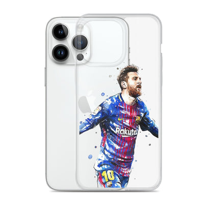 Lionel Messi Barca Vintage Clear Case for iPhone®