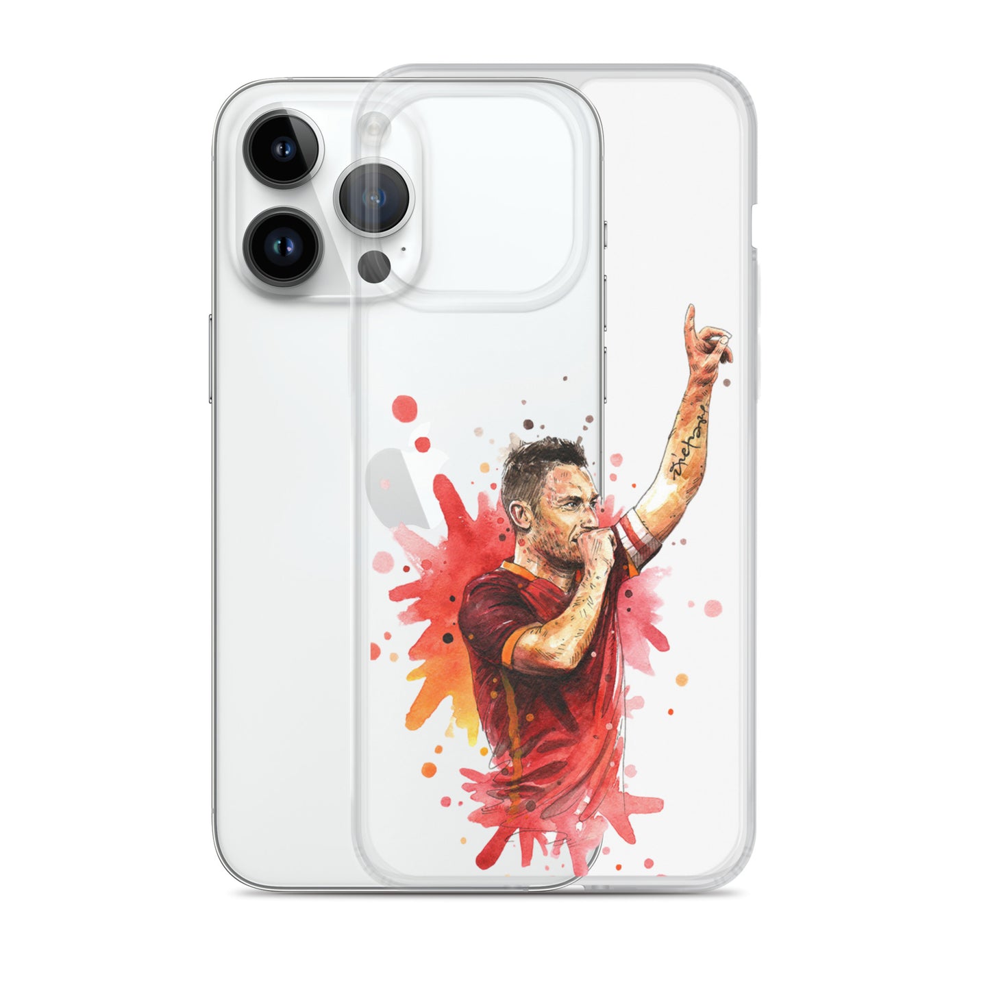 AS Roma Totti Eterno Vintage Clear Case for iPhone®