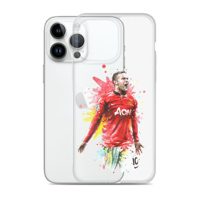 Manchester United Wayne Rooney Vintage Clear Case for iPhone®