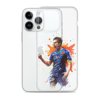 Netherlands Van Persie Vintage Clear Case for iPhone®