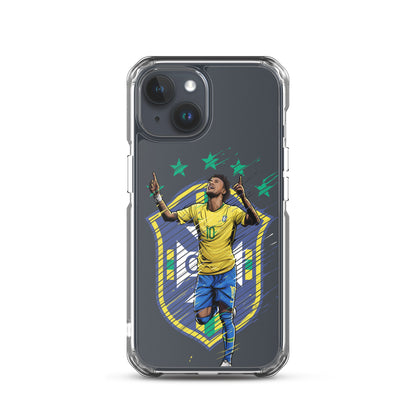 Neymar Brazil Logo iPhone Clear Case - The 90+ Minute