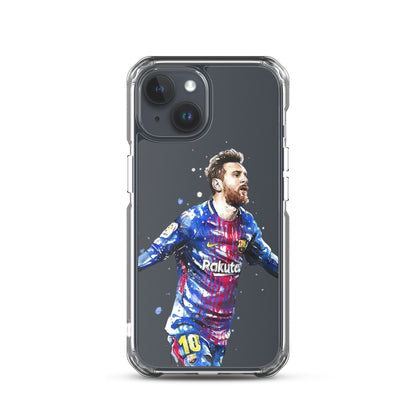 Lionel Messi Barca Vintage Clear Case for iPhone®