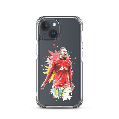 Manchester United Wayne Rooney Vintage Clear Case for iPhone®