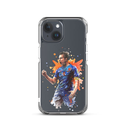 Netherlands Van Persie Vintage Clear Case for iPhone®