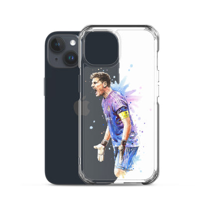 Real Madrid Legend Casillas Vintage Clear Case for iPhone® - The 90+ Minute