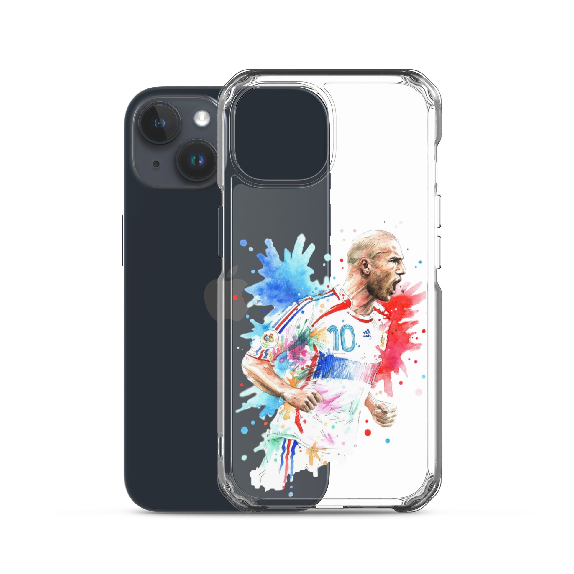 France Zinadine Zidane "Zizou" Vintage Clear Case for iPhone® - The 90+ Minute