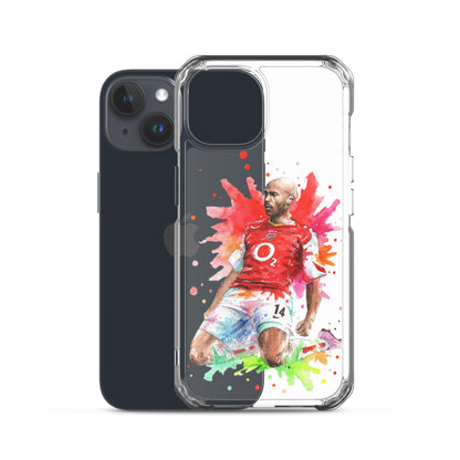 Arsenal Thierry Henry Vintage Clear Case for iPhone® - The 90+ Minute