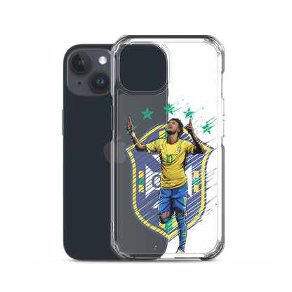 Neymar Brazil Logo iPhone Clear Case - The 90+ Minute