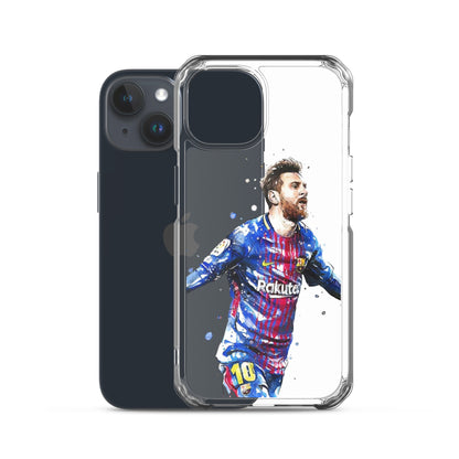 Lionel Messi Barca Vintage Clear Case for iPhone®