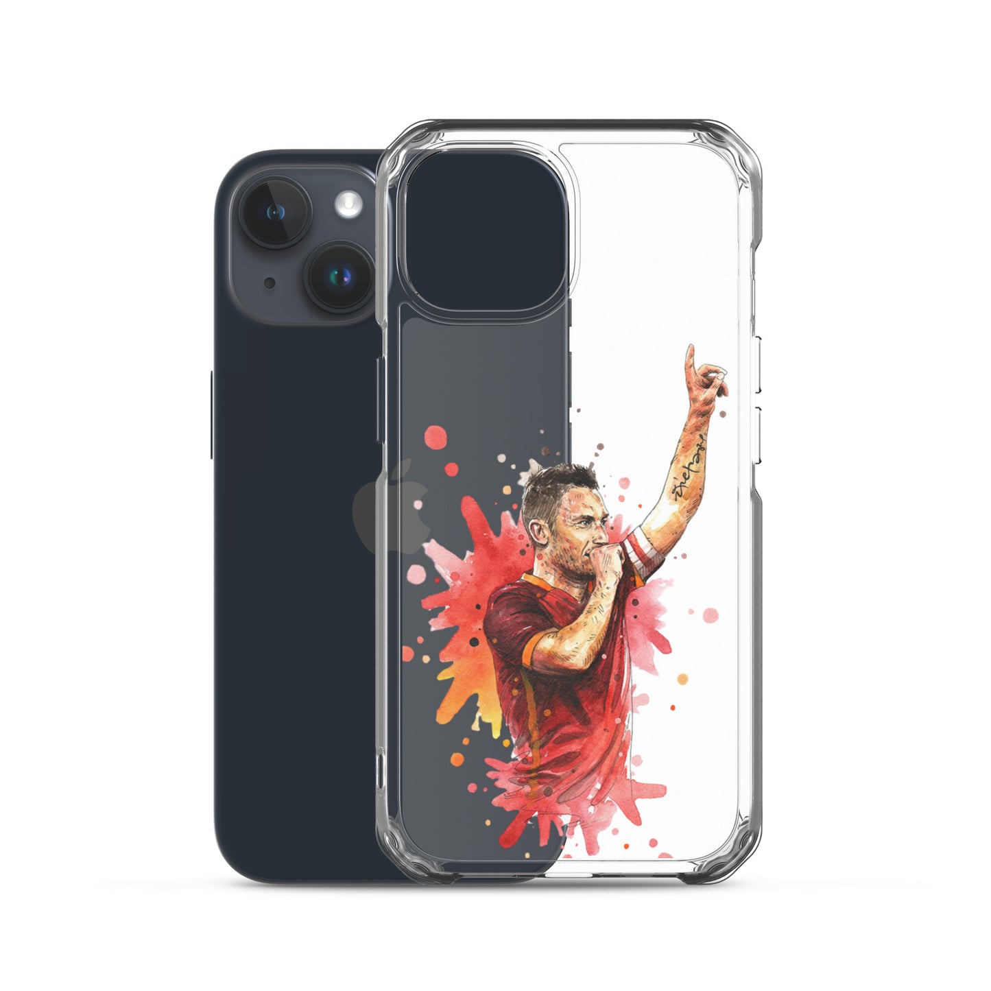 AS Roma Totti Eterno Vintage Clear Case for iPhone®