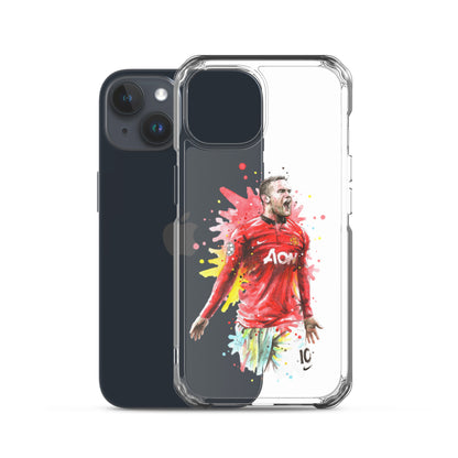 Manchester United Wayne Rooney Vintage Clear Case for iPhone®
