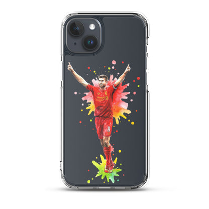 Liverpool Steven Gerrard Vintage Clear Case for iPhone® - The 90+ Minute