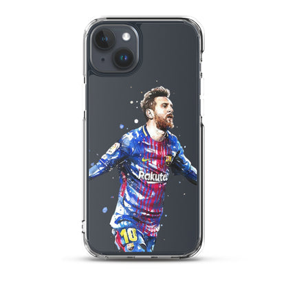 Lionel Messi Barca Vintage Clear Case for iPhone®