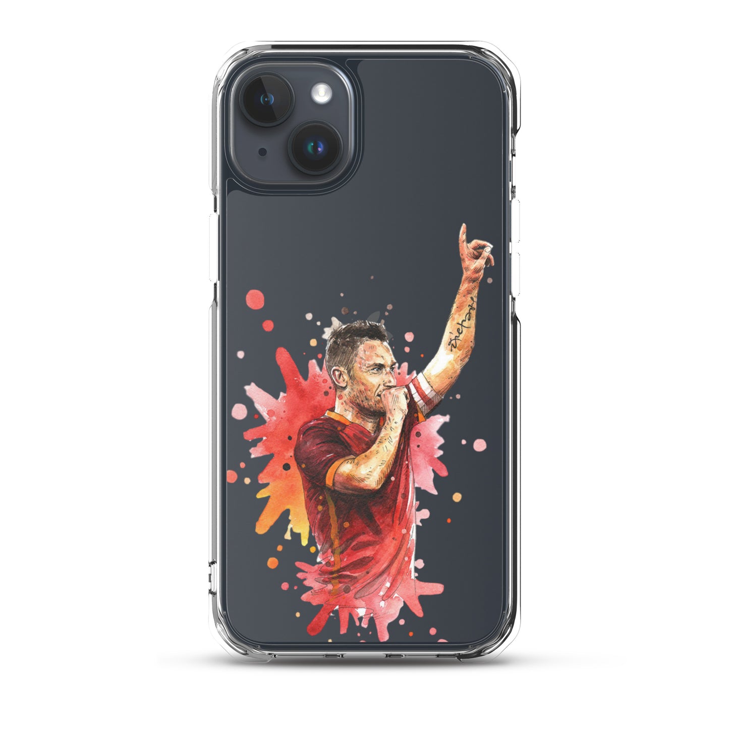 AS Roma Totti Eterno Vintage Clear Case for iPhone®