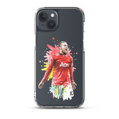 Manchester United Wayne Rooney Vintage Clear Case for iPhone®