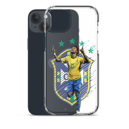 Neymar Brazil Logo iPhone Clear Case - The 90+ Minute