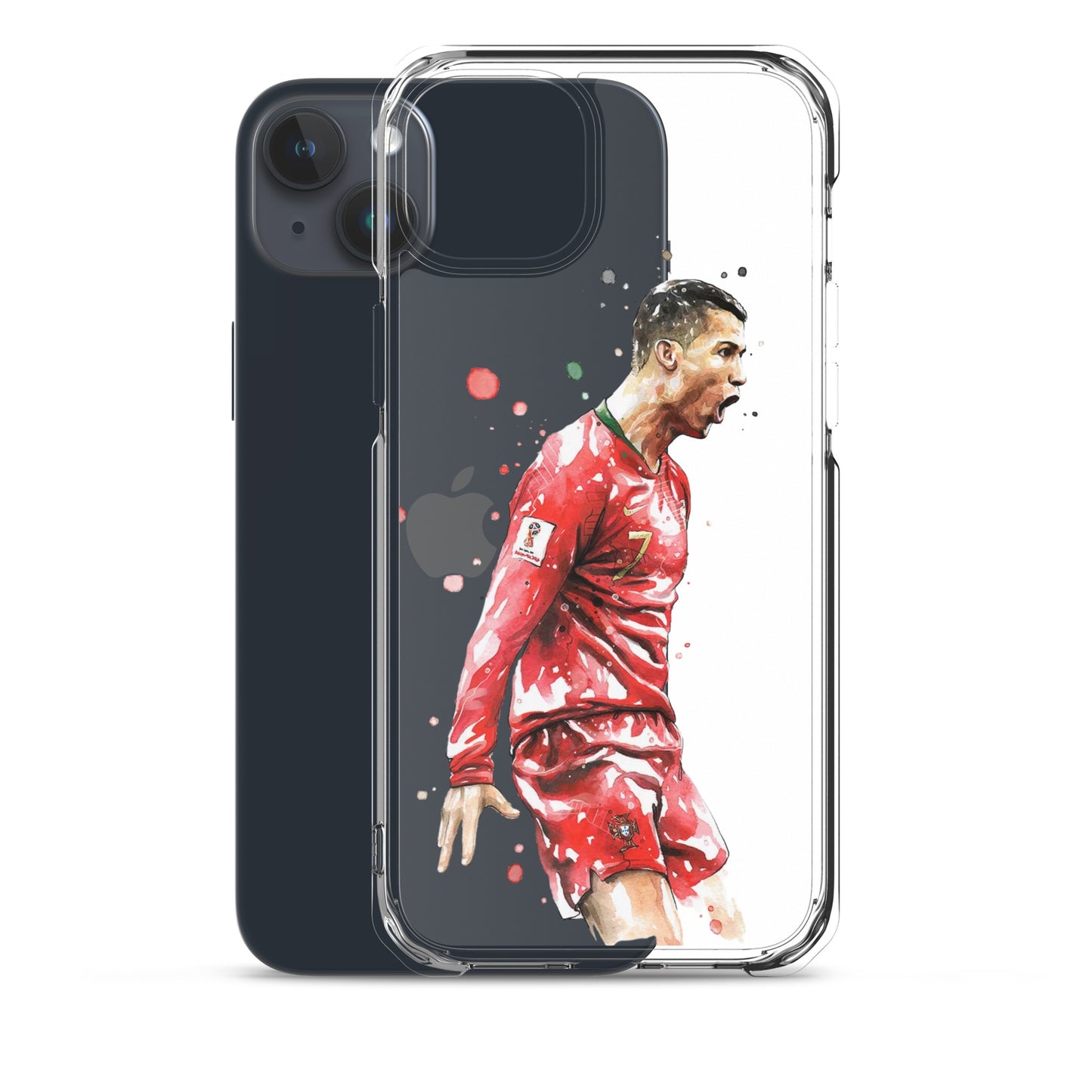 Ronaldo Portugal Celebration Vintage Clear Case for iPhone®