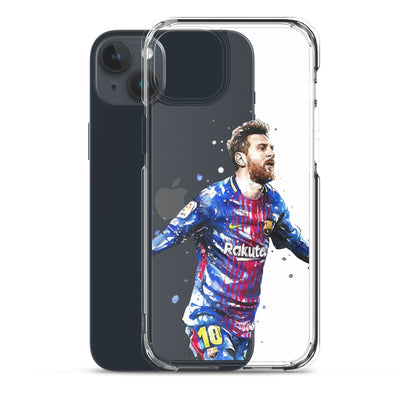 Lionel Messi Barca Vintage Clear Case for iPhone®