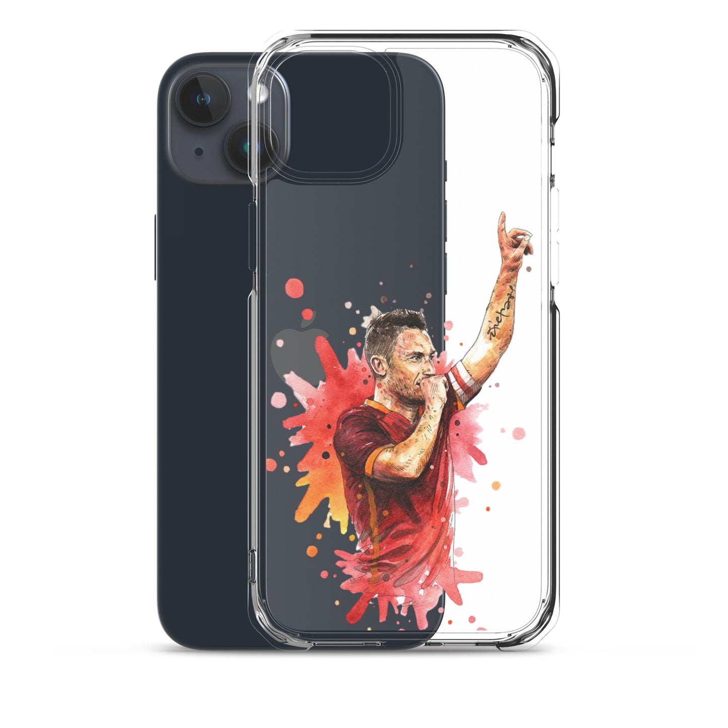 AS Roma Totti Eterno Vintage Clear Case for iPhone®