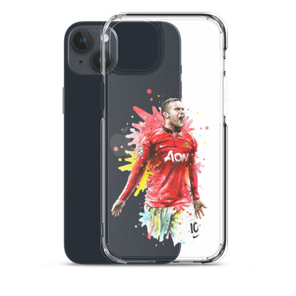 Manchester United Wayne Rooney Vintage Clear Case for iPhone®
