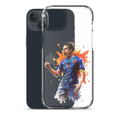Netherlands Van Persie Vintage Clear Case for iPhone®