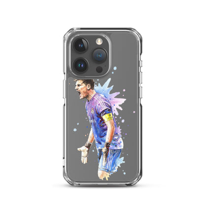 Real Madrid Legend Casillas Vintage Clear Case for iPhone® - The 90+ Minute