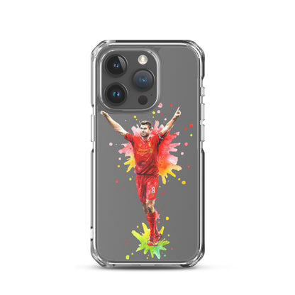 Liverpool Steven Gerrard Vintage Clear Case for iPhone® - The 90+ Minute