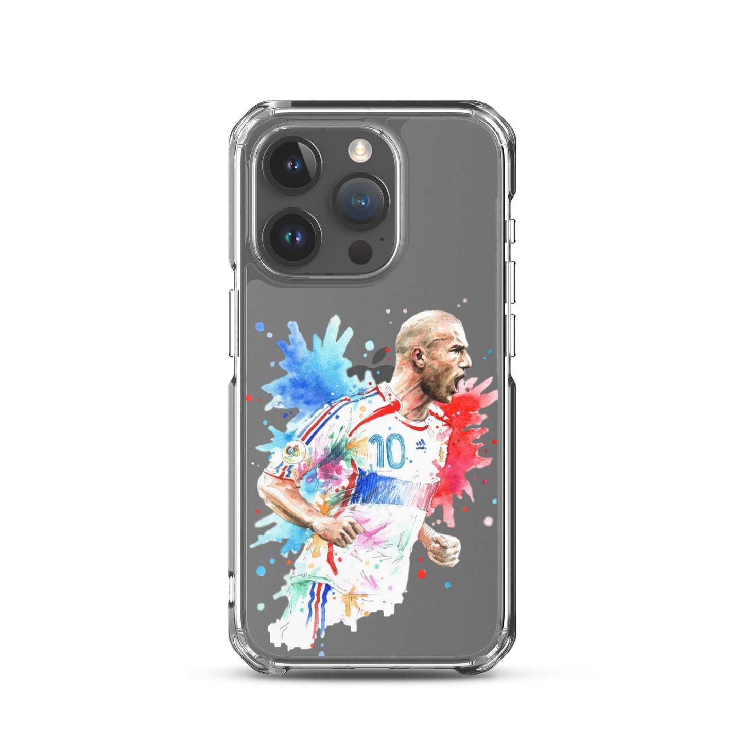 France Zinadine Zidane "Zizou" Vintage Clear Case for iPhone® - The 90+ Minute