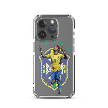 Neymar Brazil Logo iPhone Clear Case - The 90+ Minute