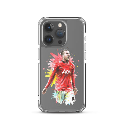 Manchester United Wayne Rooney Vintage Clear Case for iPhone®