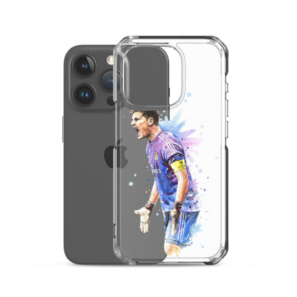 Real Madrid Legend Casillas Vintage Clear Case for iPhone® - The 90+ Minute